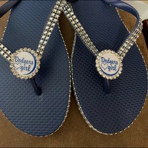 Dodgers girl sandals